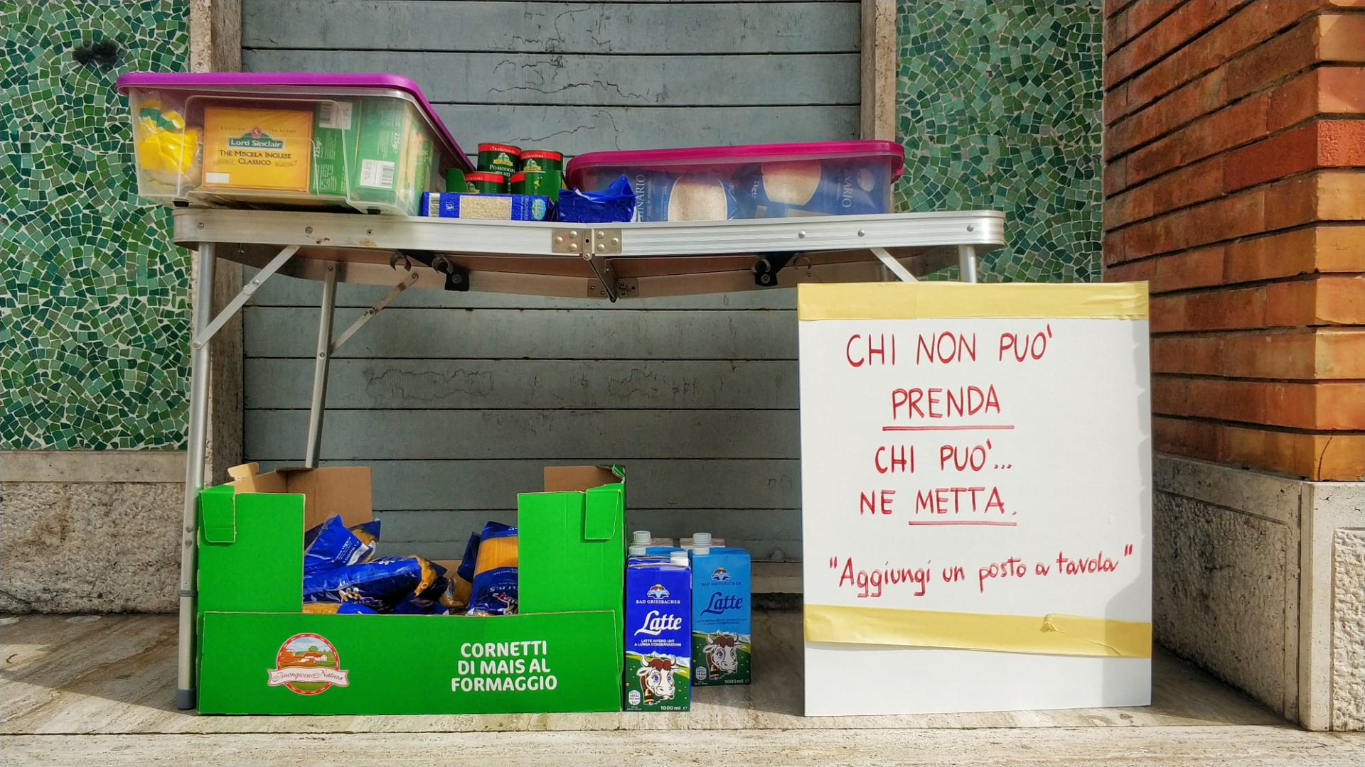 Aggiungi un posto a tavola: a Pontenure arriva la spesa sospesa