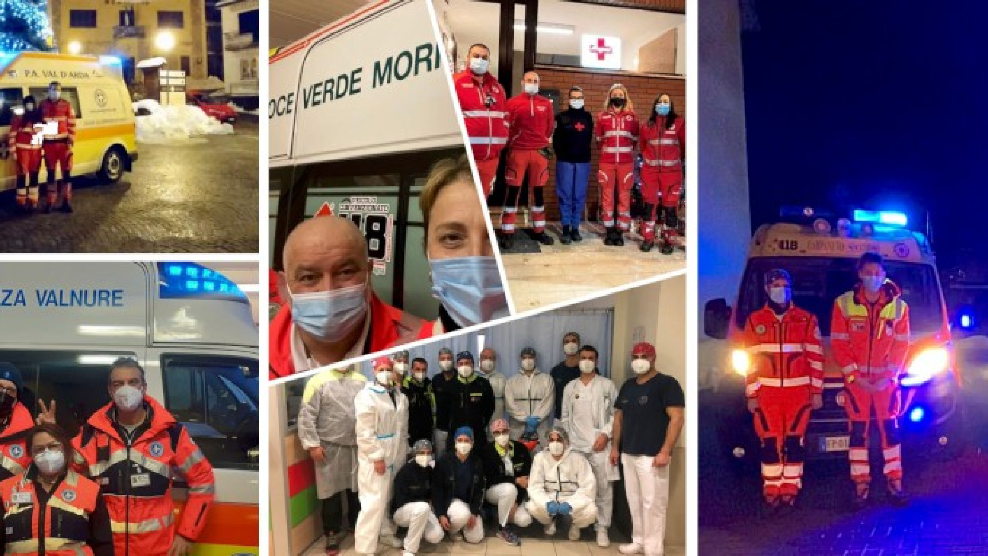 118, Cri e Anpas, San Silvestro di lavoro. "Ora tutti in fila per il vaccino". FOTO