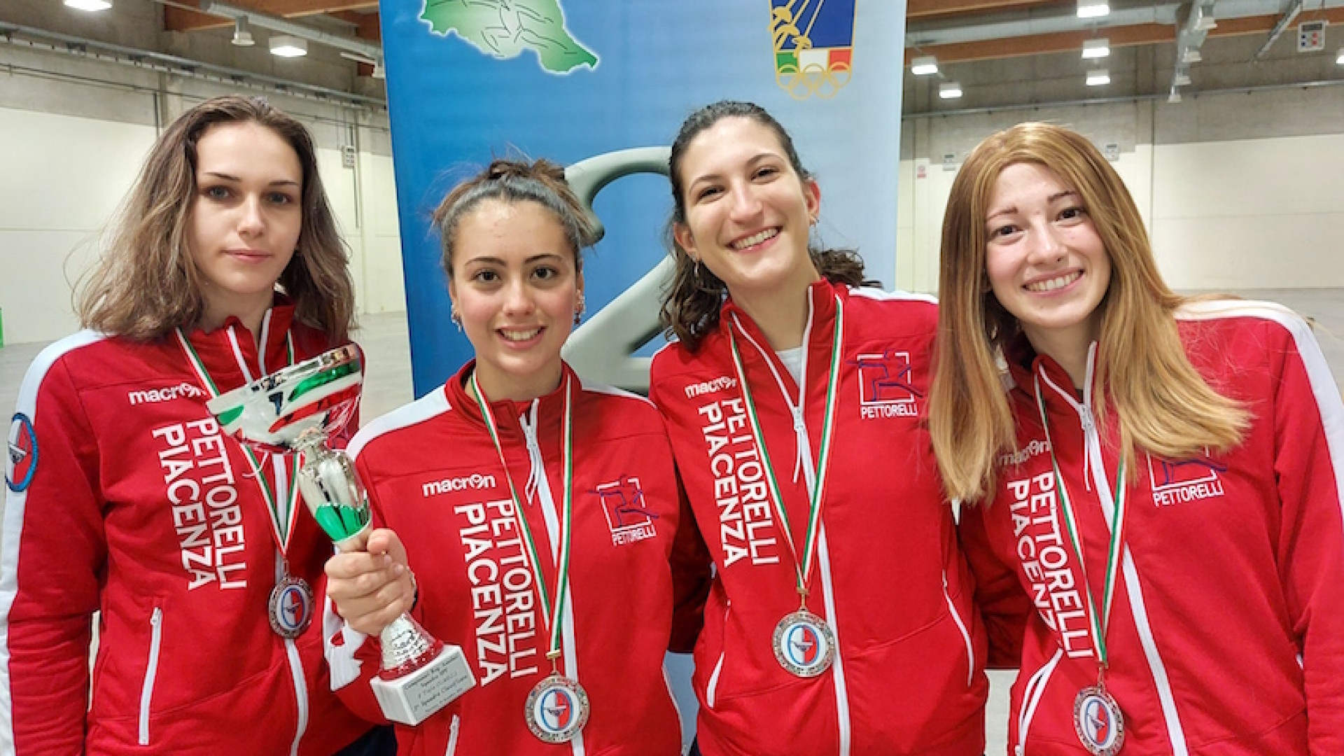 Regionali di scherma, medaglia d'argento per il Pettorelli femminile