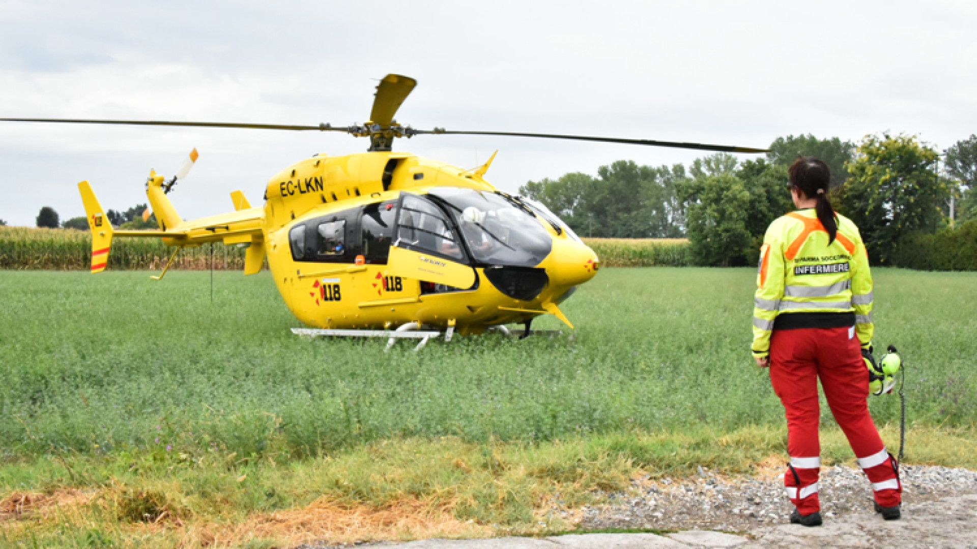 Marsaglia, incidente tra auto e moto: centauro gravissimo