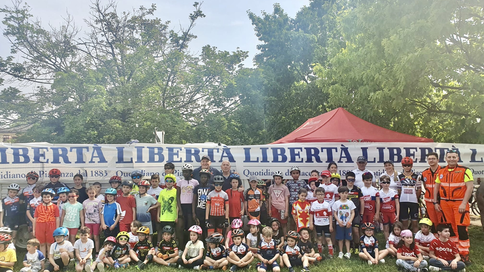 Bimbi in sella oggi pomeriggio a San Giorgio per la terza tappa di "Mini Bike"