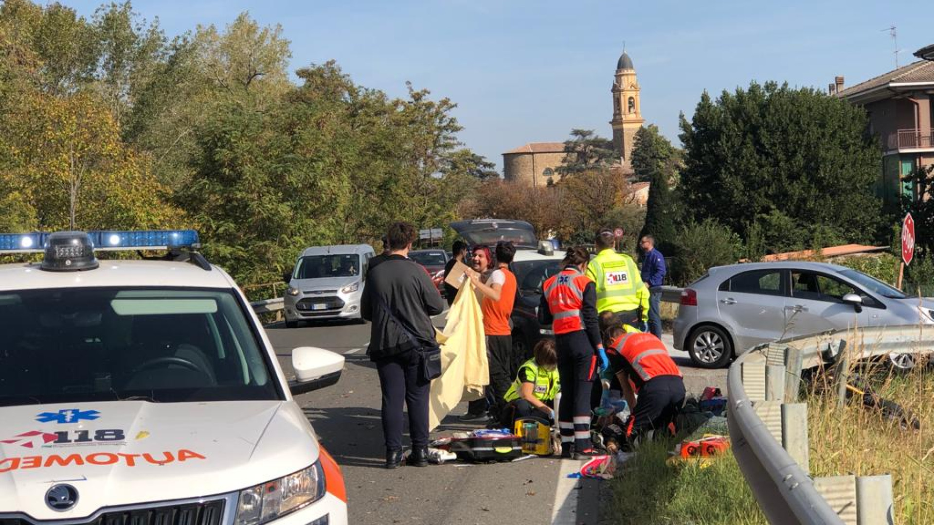 Un’altra tragedia della strada: schianto a Rivergaro, centauro perde la vita
