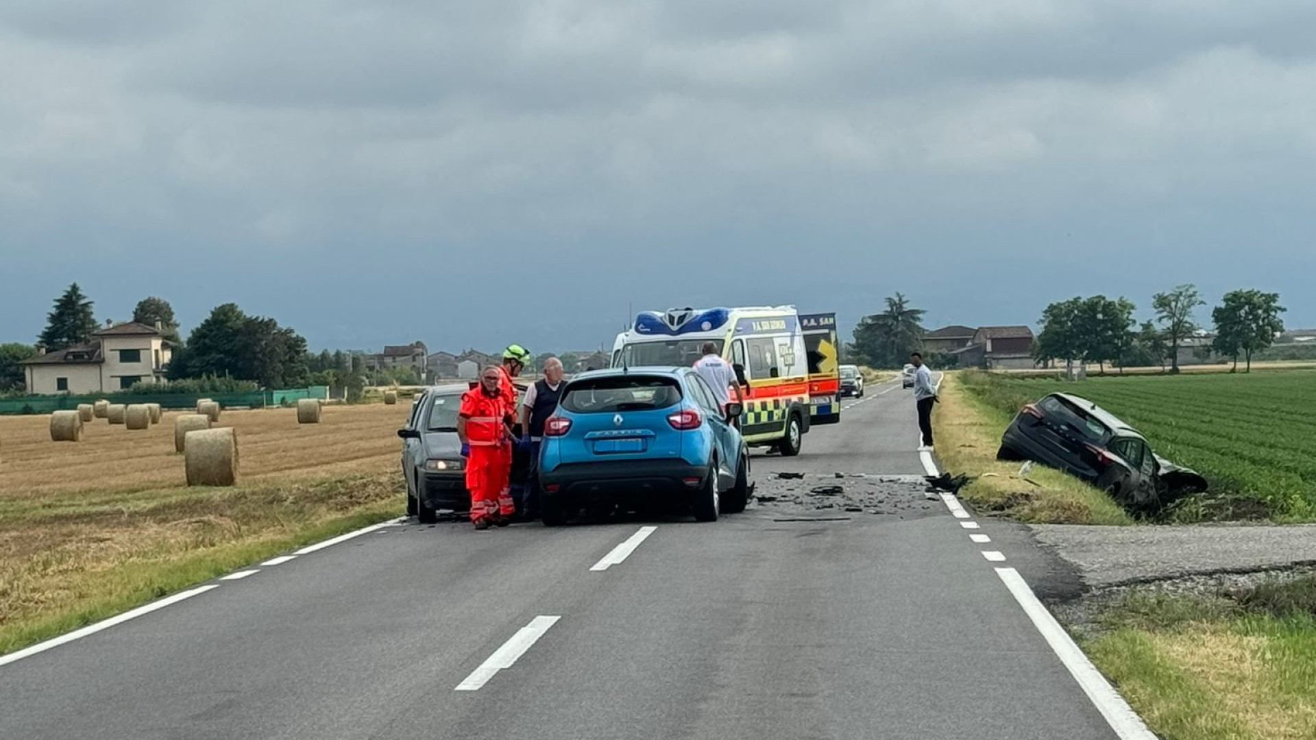Incidente sulla tangenziale tra San Giorgio e Pontenure: tre veicoli coinvolti