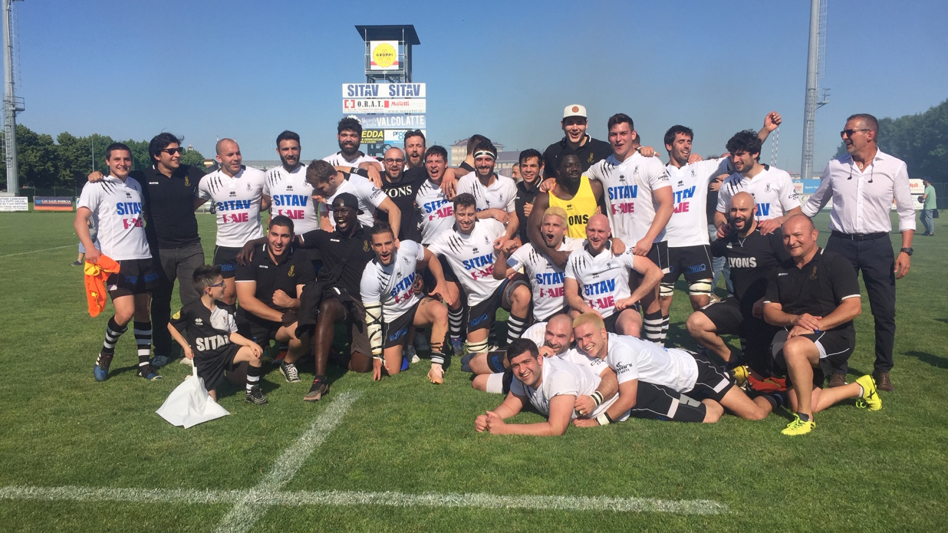 Lyons Rugby promossi in Top 12, al Beltrametti parte la grande festa