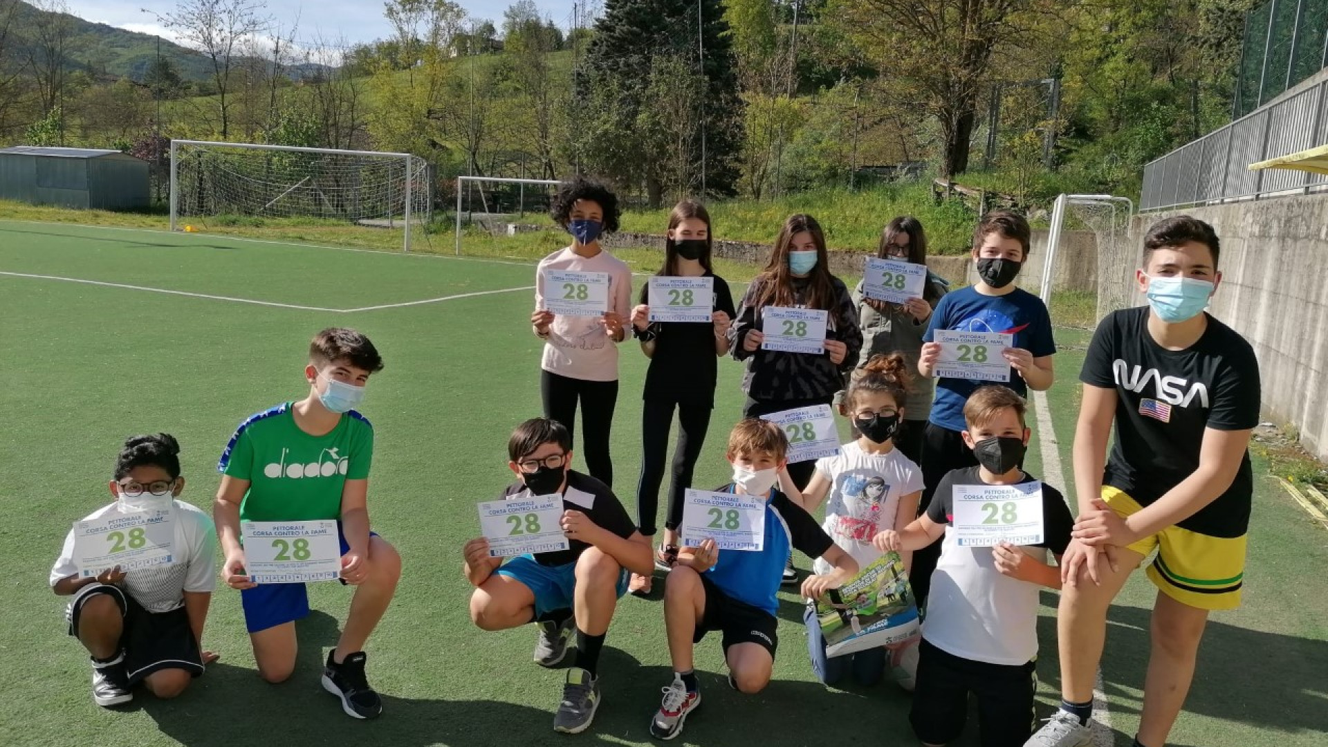 La corsa degli studenti di Travo, Bobbio e Ottone per 107 bambini malnutriti