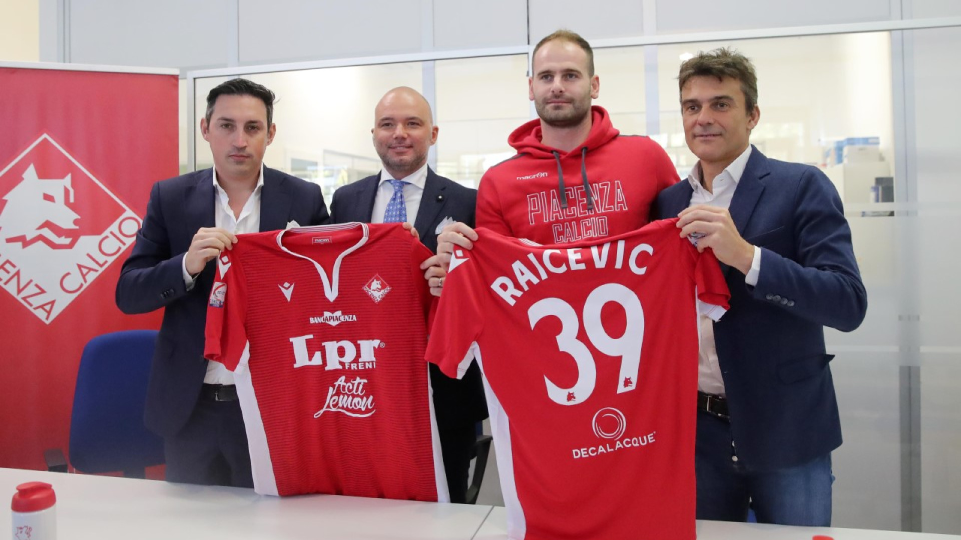 Piacenza Calcio, Raicevic si presenta: "Voglio aiutare i biancorossi a crescere"