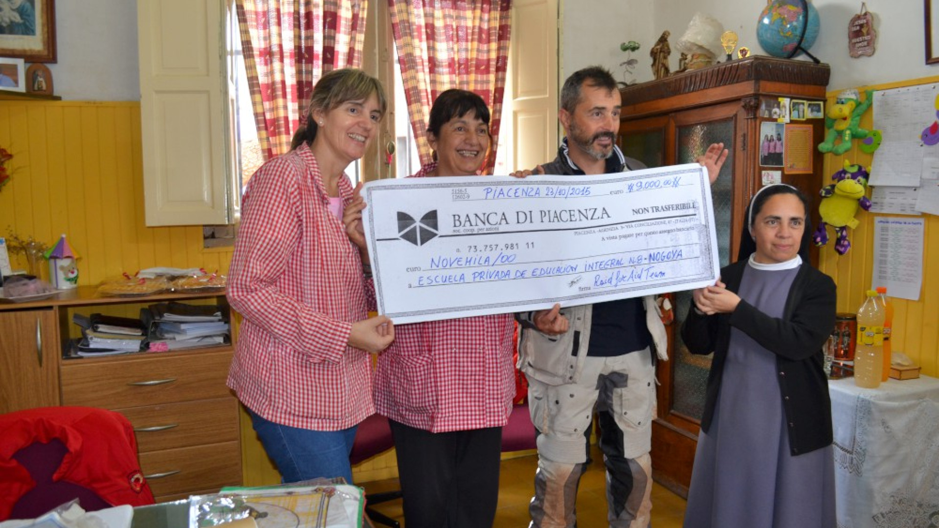 Raid for Aid in Argentina. Donati 9mila euro alla scuola delle Gianelline