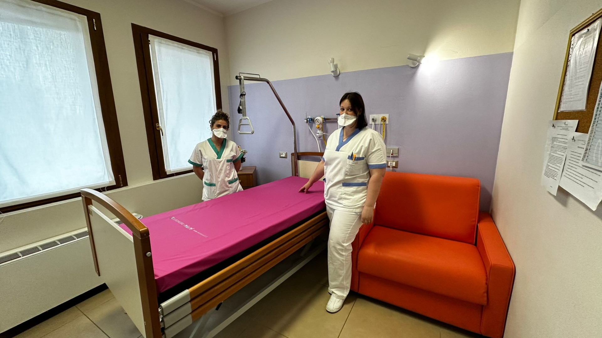 Il fratello curato con amore all'hospice di Borgonovo. Donati sei materassi
