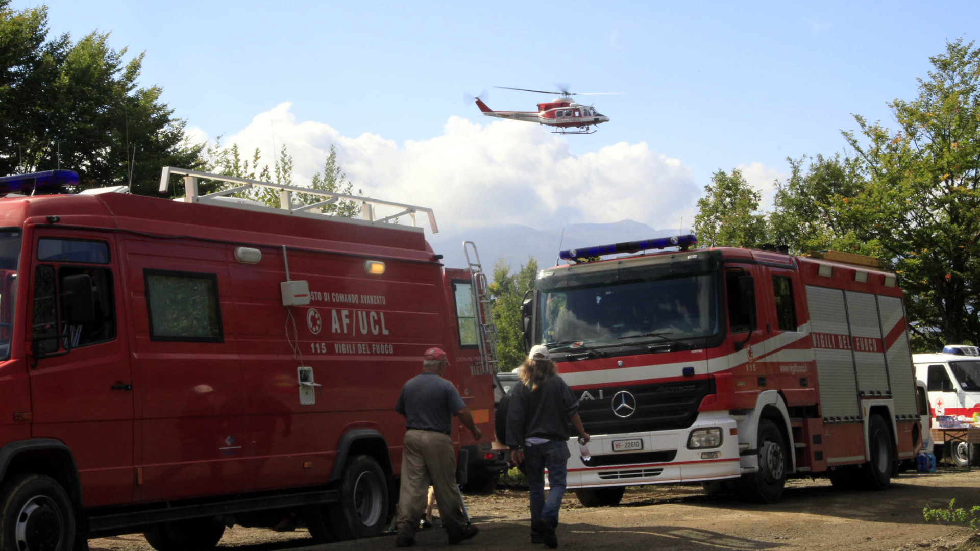 I vigili del fuoco di Piacenza aspettano di essere pagati per l'emergenza-sisma