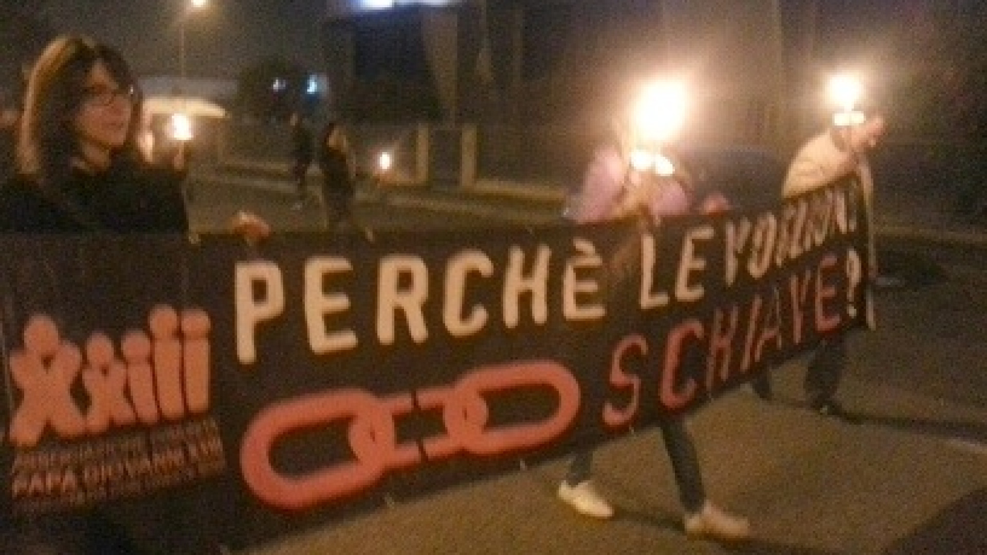 Corteo sulla Caorsana per dire "no" allo sfruttamento della prostituzione