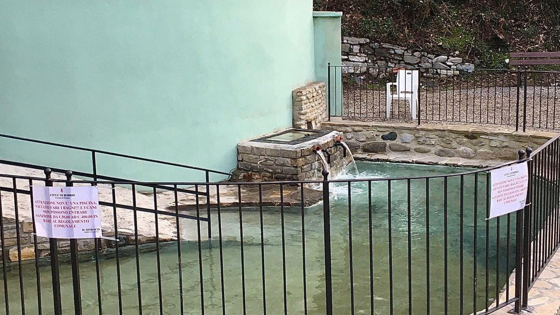 La nostra piccola Saturnia si chiama Foino. A Bobbio la vasca raddoppia e resta gratis