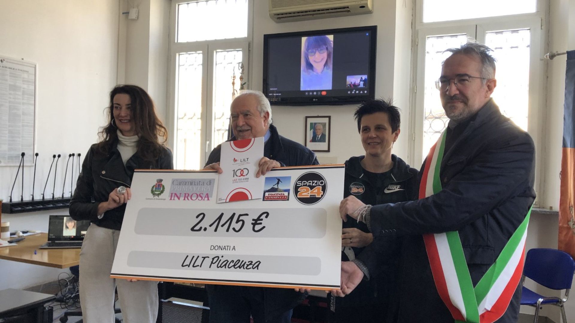 Camminata a Gossolengo: 300 partecipanti e 2mila euro raccolti per la Lilt