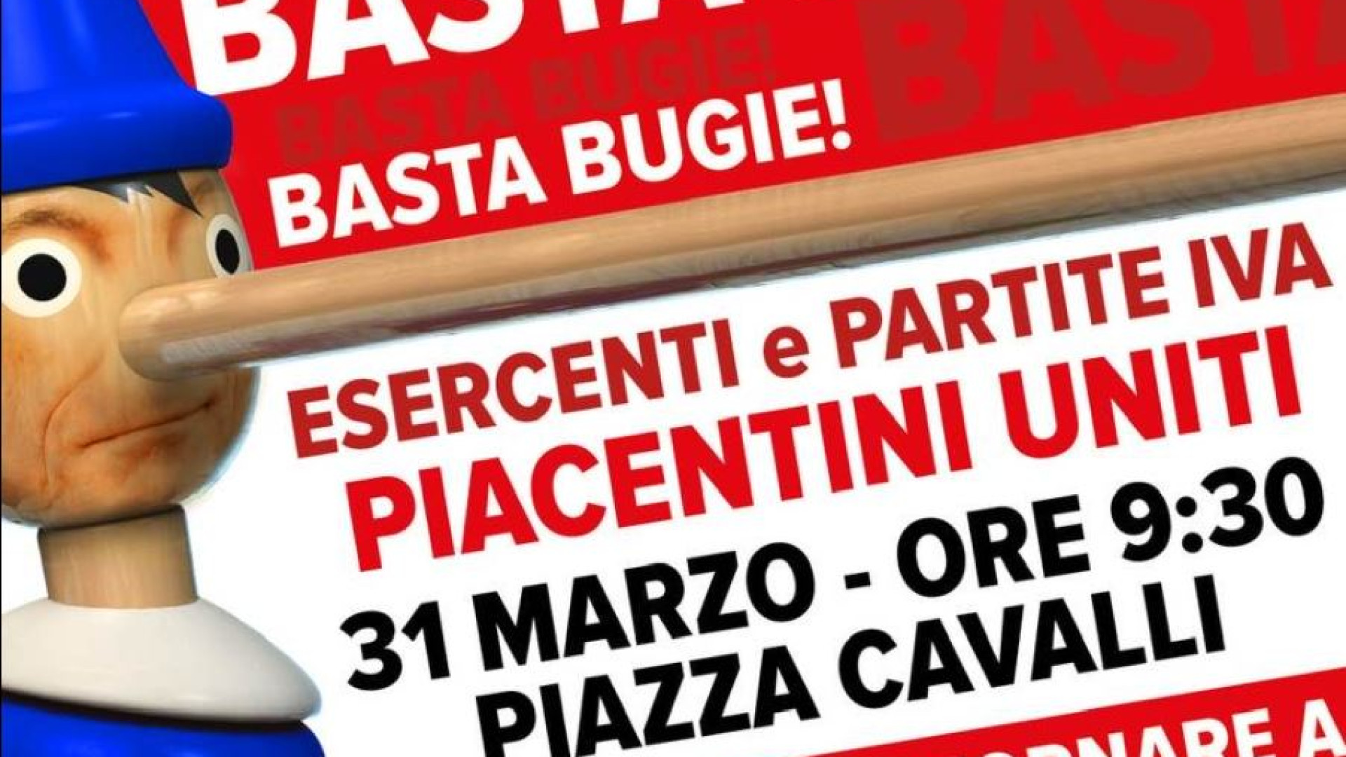 Esercenti e partite Iva uniti, domani protesta in piazza Cavalli: "Vogliamo lavorare"