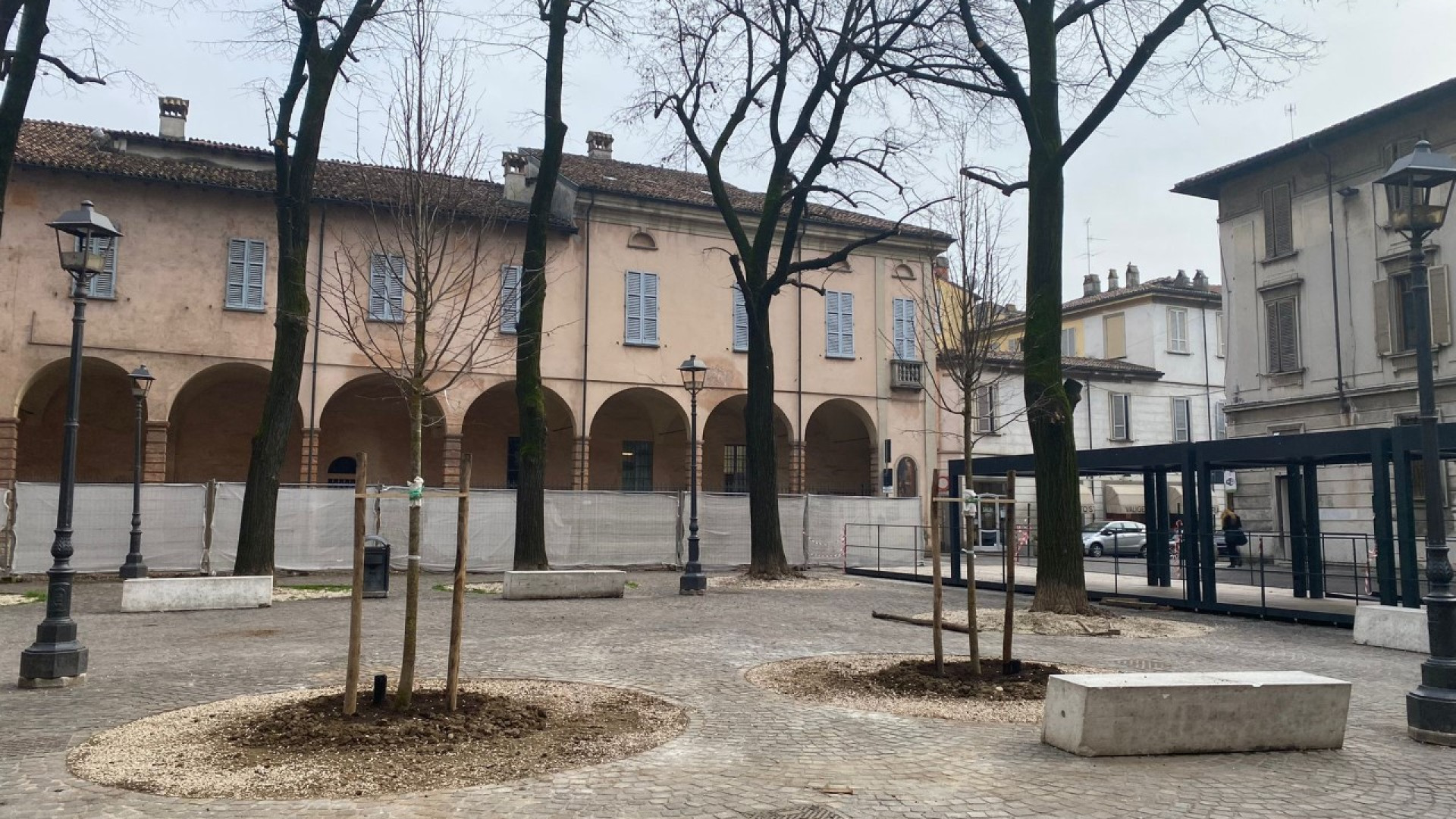 In piazzetta Plebiscito "tornano" tre tigli. Oggi i lavori di piantumazione