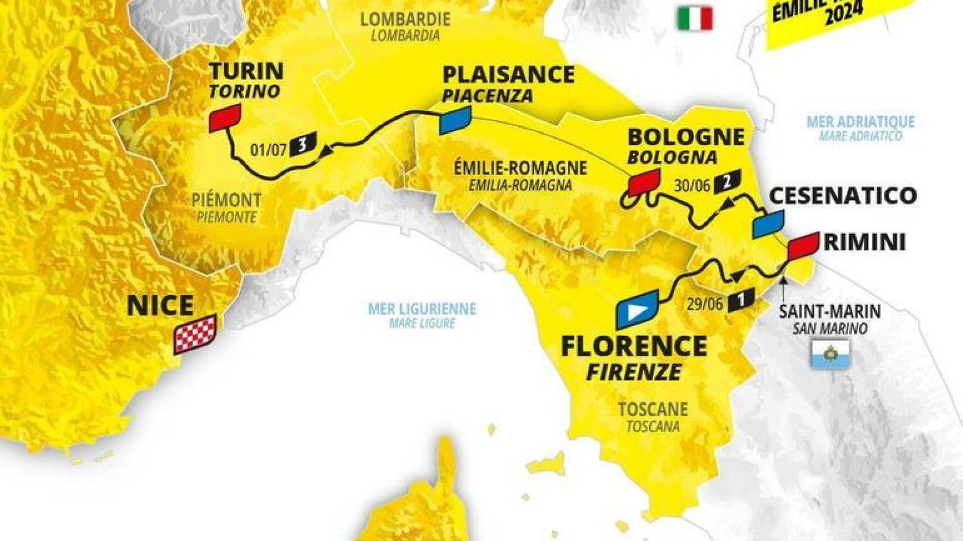 Tour de France 2024 a Piacenza, oggi passaggio di consegne alle città italiane