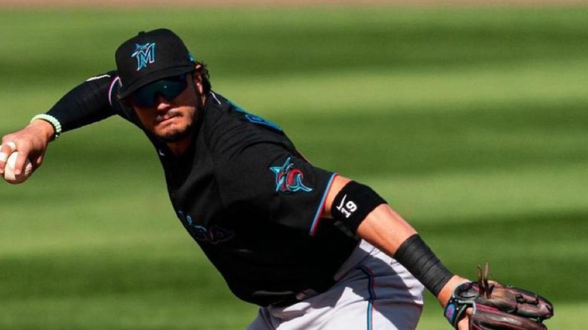 Per il Piacenza Baseball un saluto speciale dall'interbase dei Miami Marlins