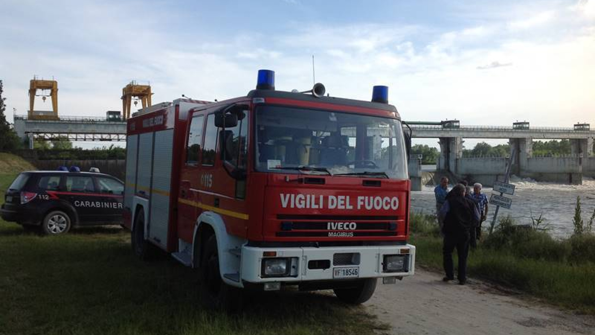Castelnuovo: sospese le ricerche del cadavere nel Po