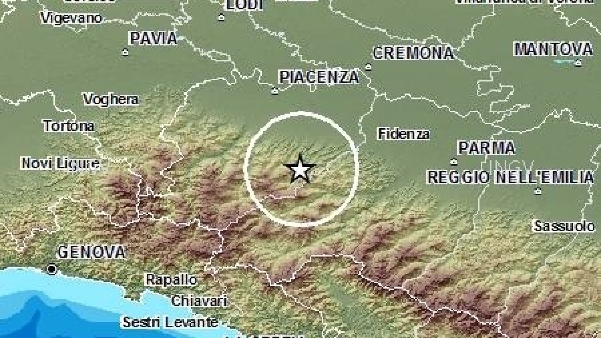 Valnure: lieve scossa di terremoto a Selva e Ferriere. Nessun danno