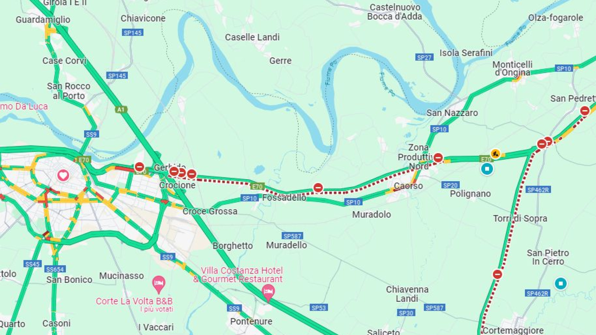 Tamponamento con due morti in A21, autostrada chiusa tra Piacenza a Caorso