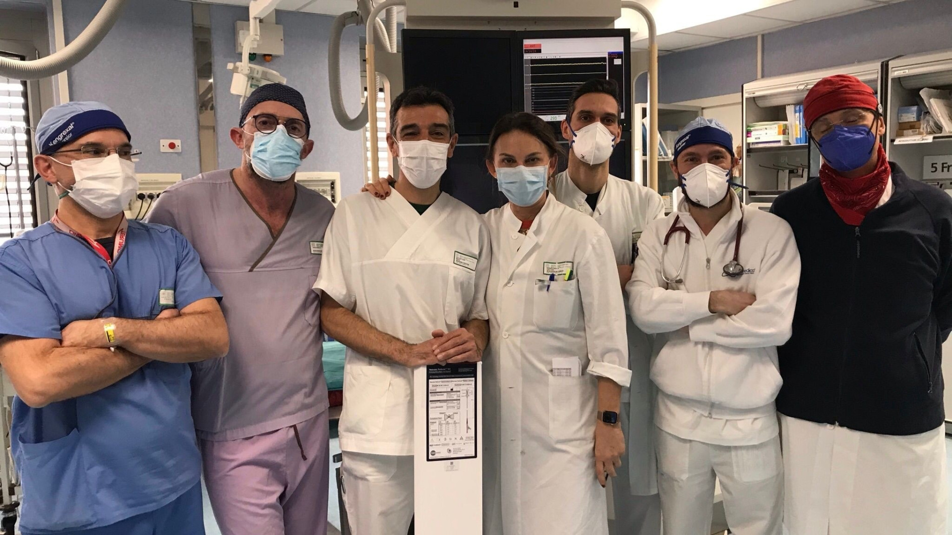 Cardiologia, primo intervento con il reducer per l'equipe di Emodinamica