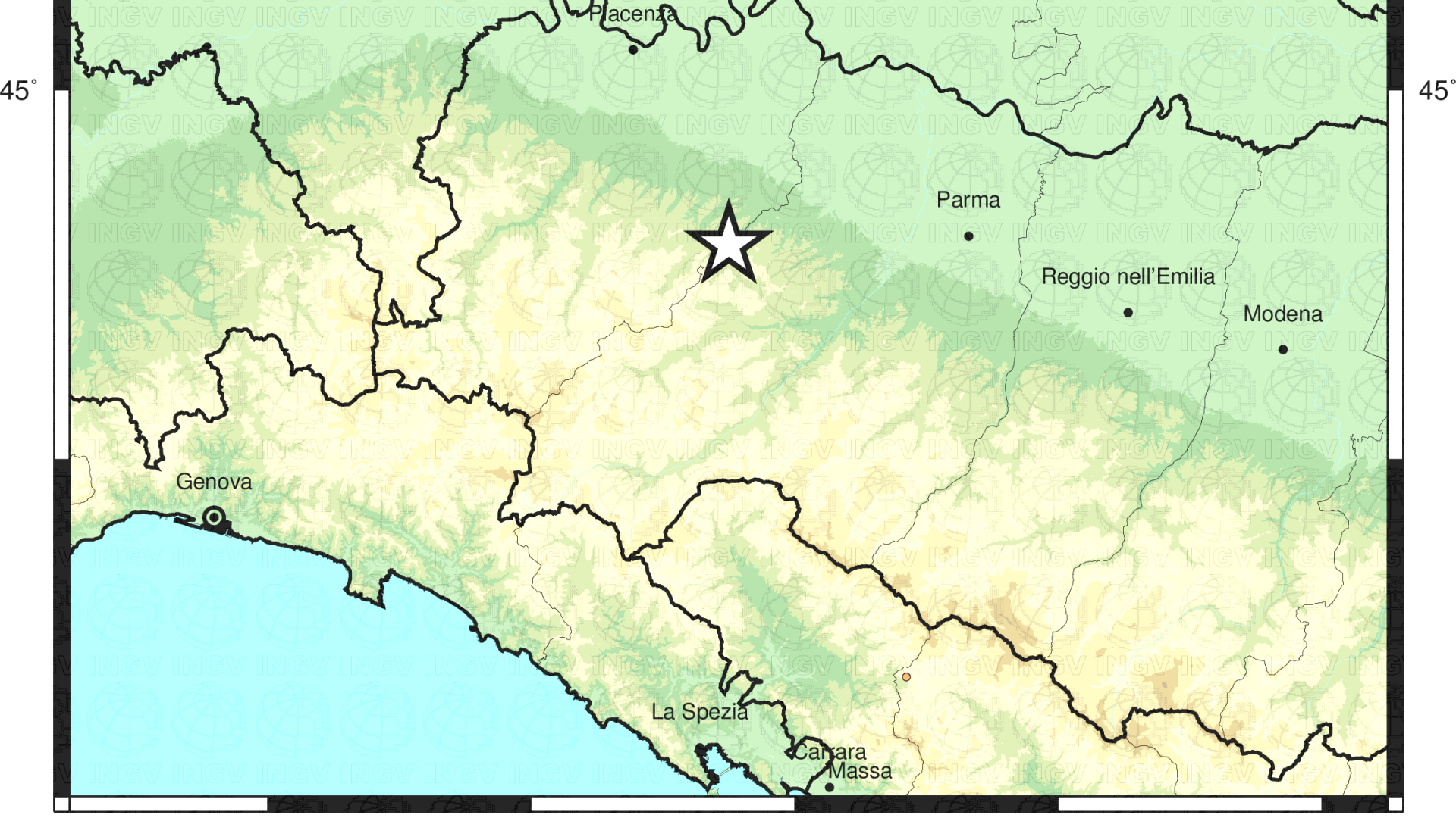 La terra trema sull'Appennino: scossa di terremoto a Vernasca. Nessun danno