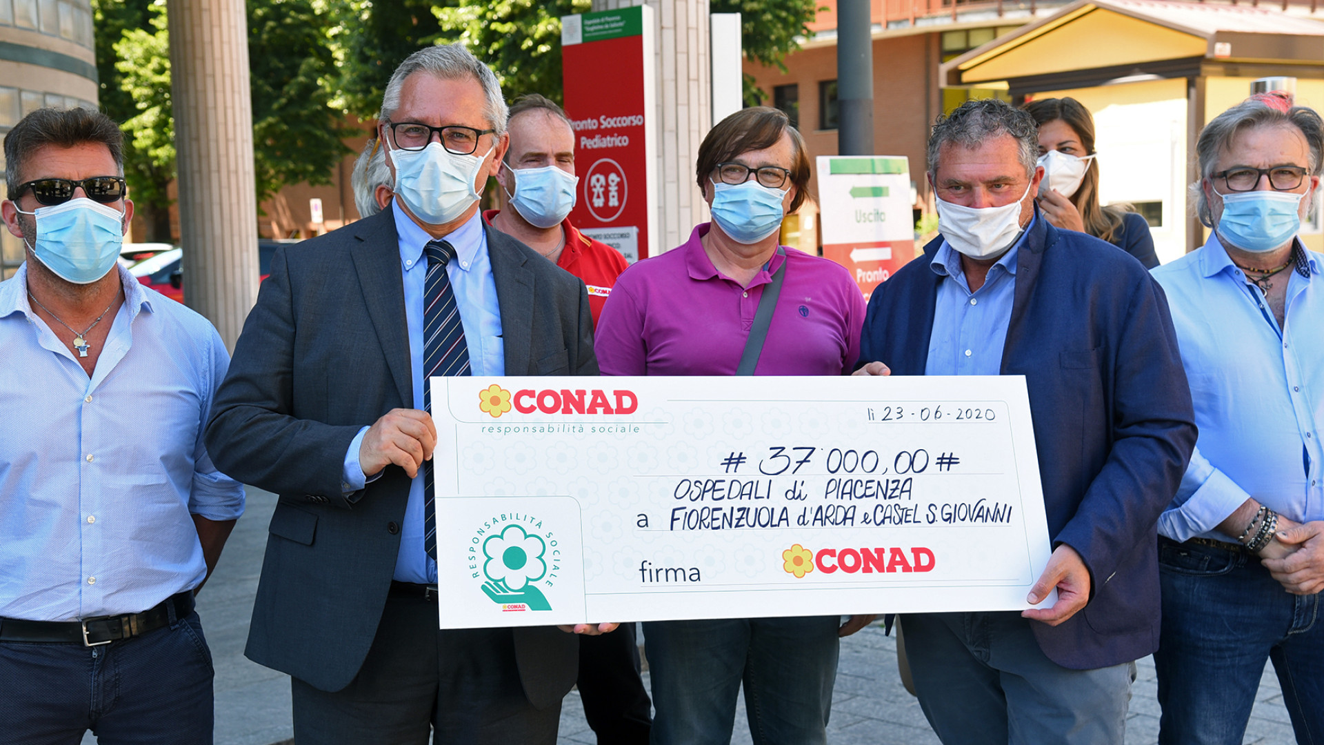 Conad dona 37mila euro all'Ausl. Baldino: "Per l'acquisto di macchinari"