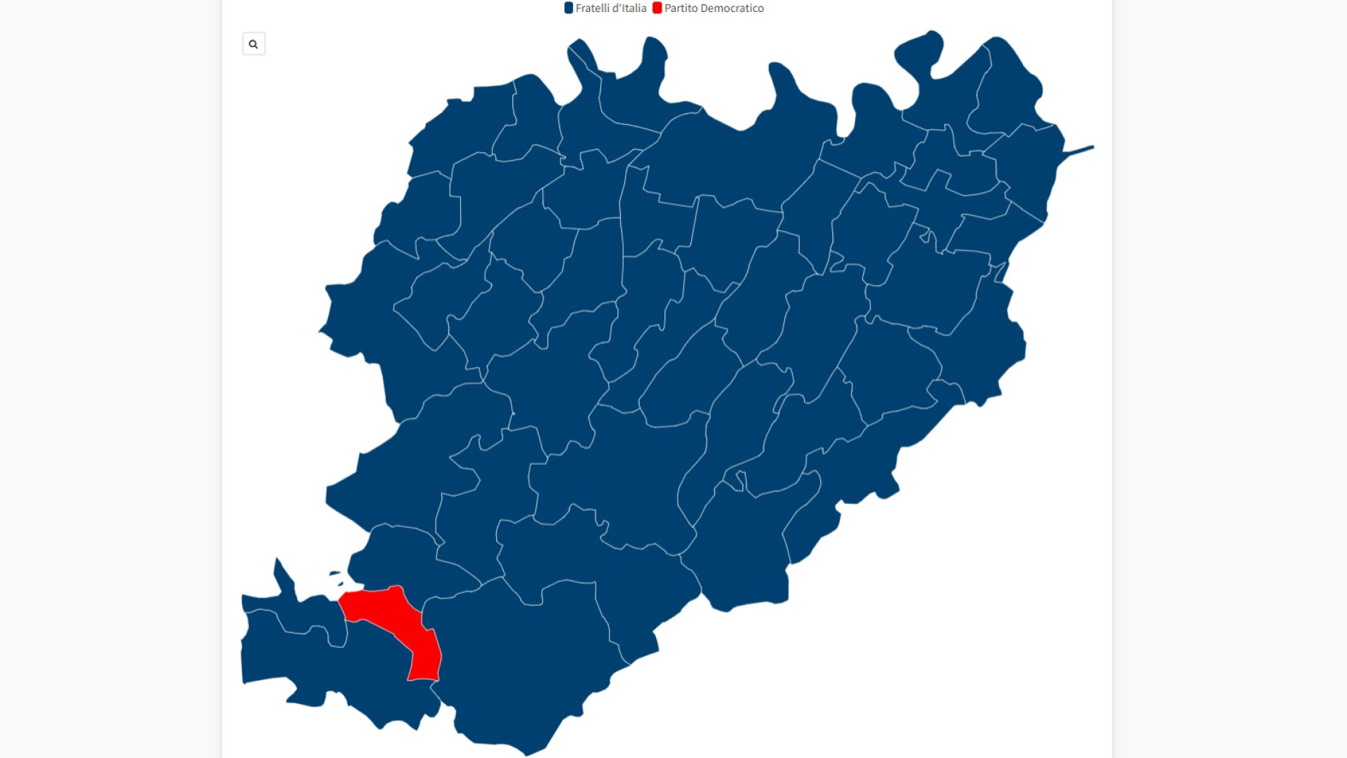 Fratelli d'Italia vince in 45 Comuni su 46, Pd primo a Cerignale L'INFOGRAFICA