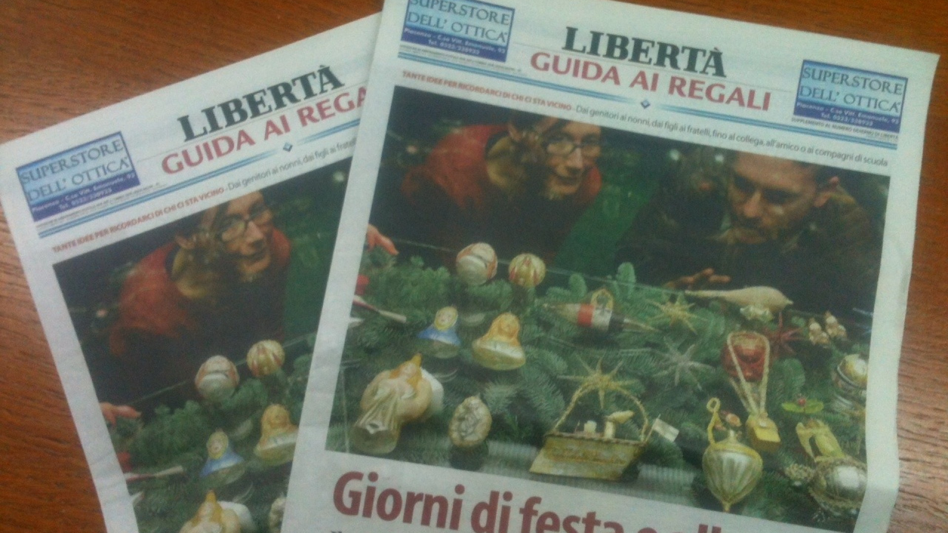 Guida ai regali, domani in omaggio con Libertà lo speciale di 24 pagine