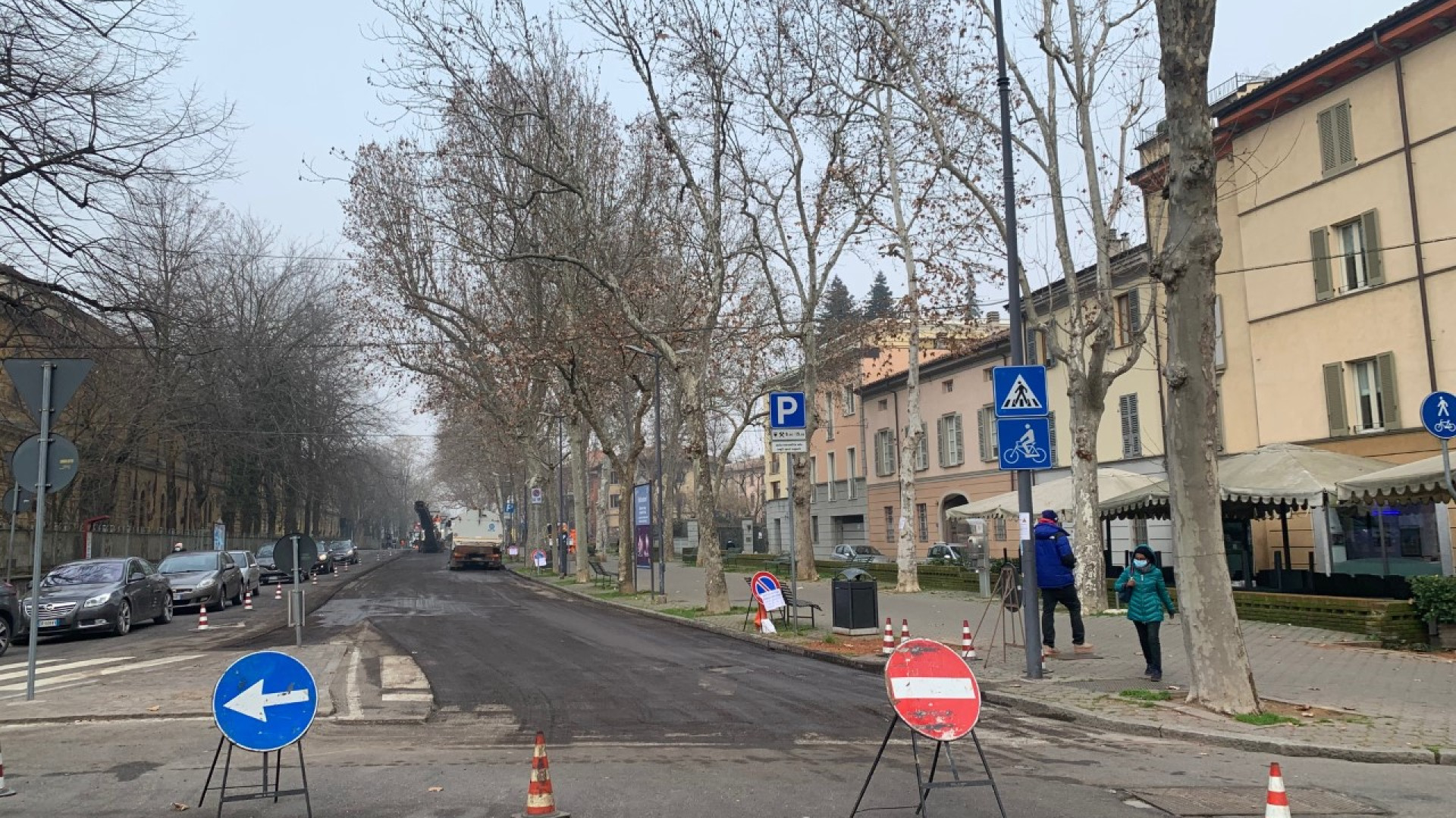 Via Palmerio, iniziato il restyling. Senso unico verso il Corso