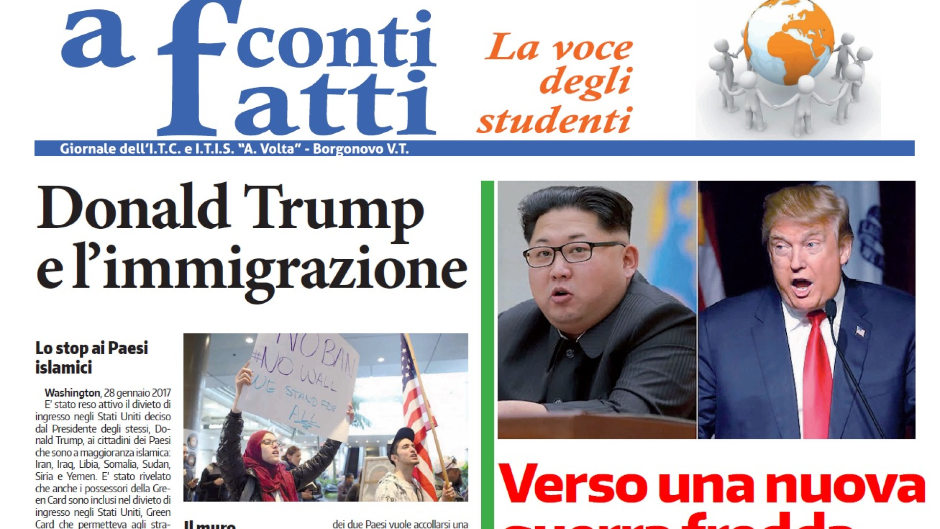 Tornano i giornali scolastici con Libertà: si parte con "A conti fatti"