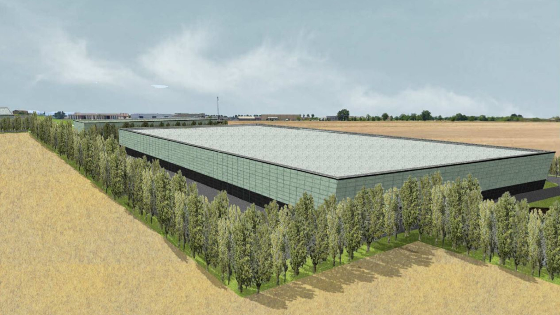 Gossolengo, ecco i rendering della logistica. Prosegue la petizione contro il progetto