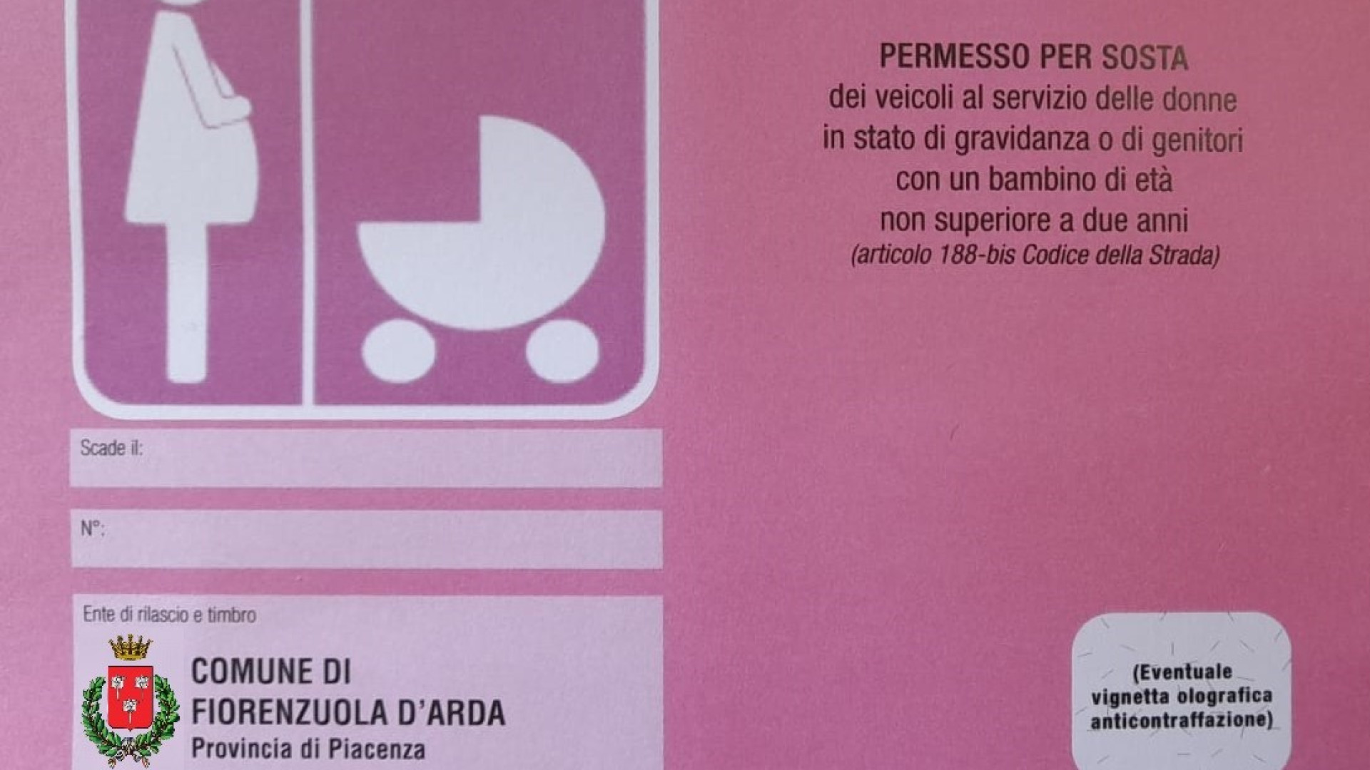 Fiorenzuola: entrati in funzione i nuovi parcheggi rosa, ecco come usufruirne