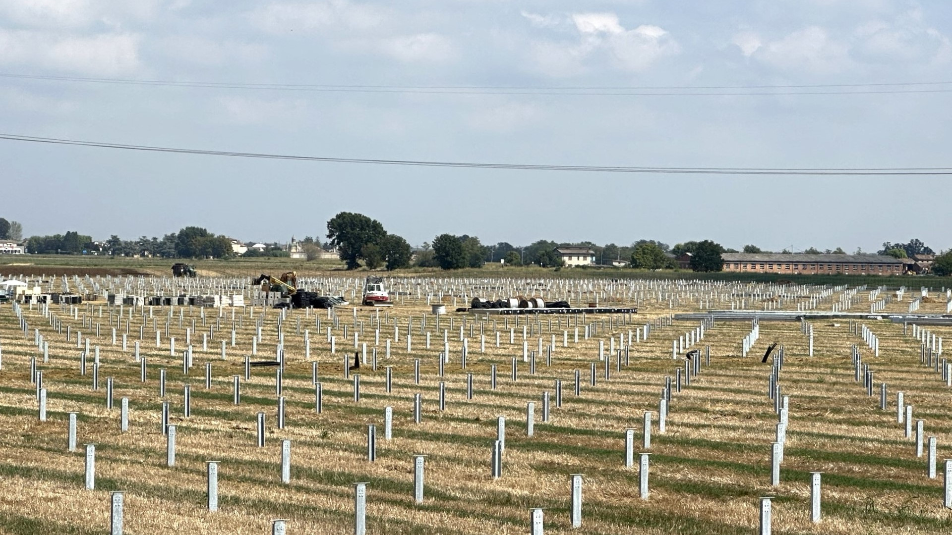 A Sarmato l'ex cava coperta da 28 ettari di pannelli fotovoltaici