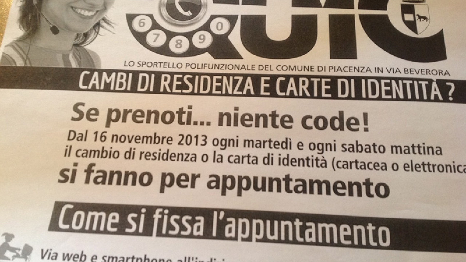 Carta di identità e cambio di residenza su appuntamento. Rivoluzione al Quic
