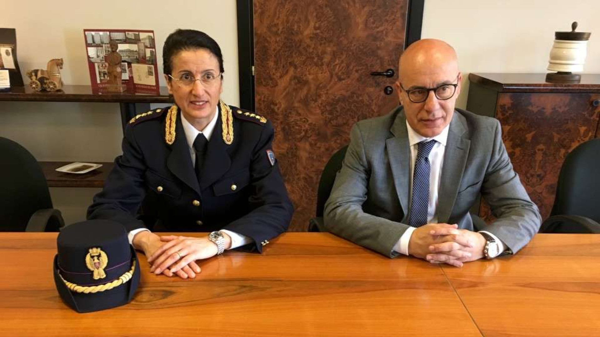Scuola di Polizia, insediato il nuovo direttore Francesca Canu. "Orgogliosa di tornare a Piacenza"