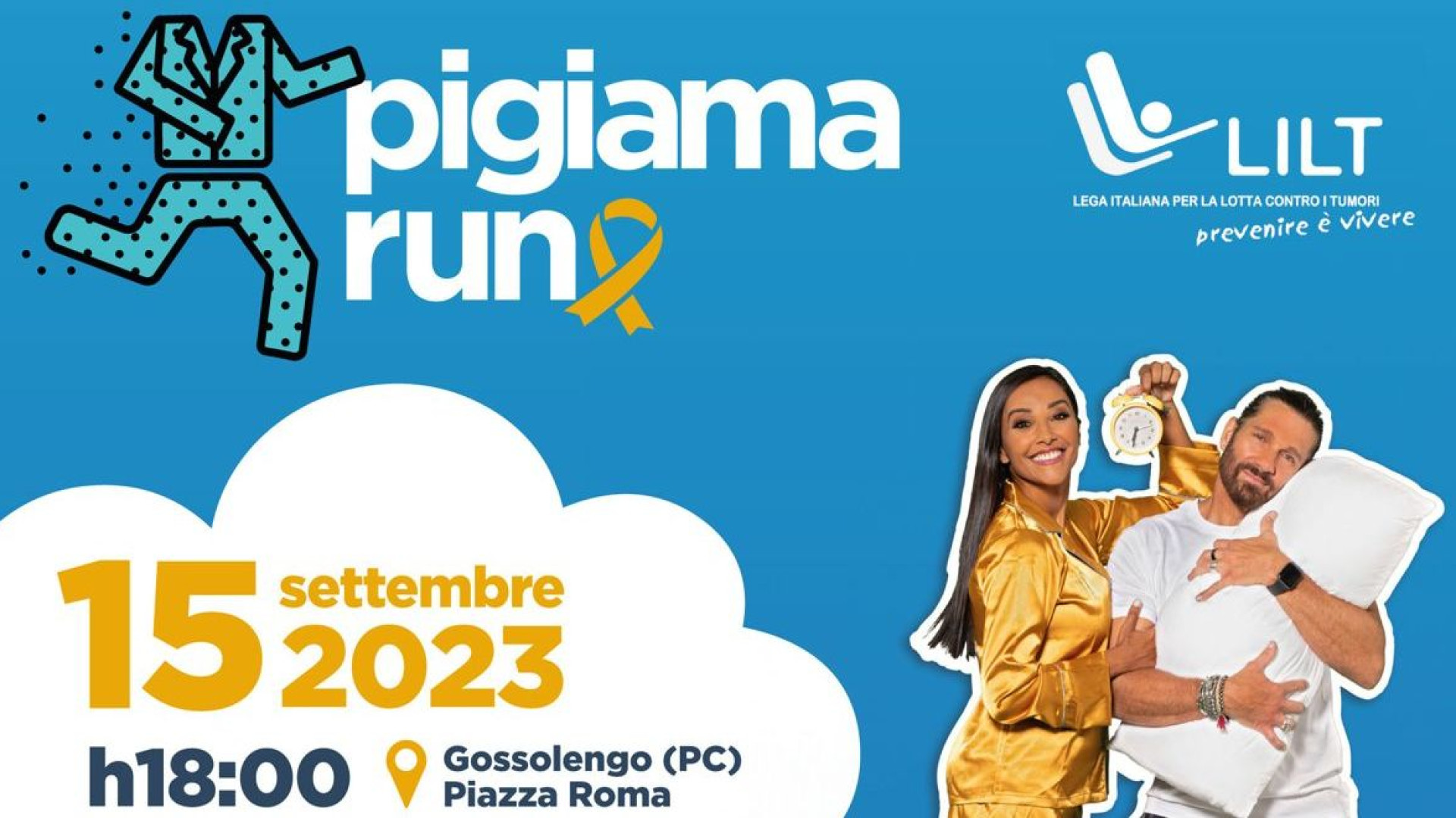 Pigiama Run per i bambini malati di tumore. Al via a Gossolengo il 15 settembre