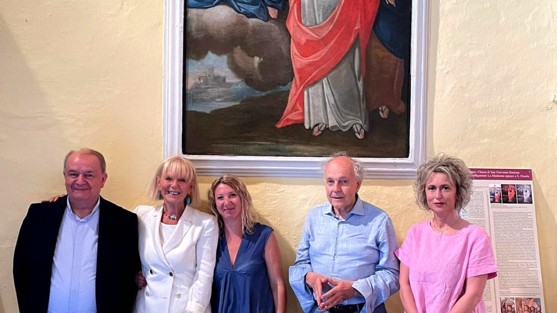 Traschio, “L’apparizione della Madonna a Sant’Orsola” torna all'antico splendore