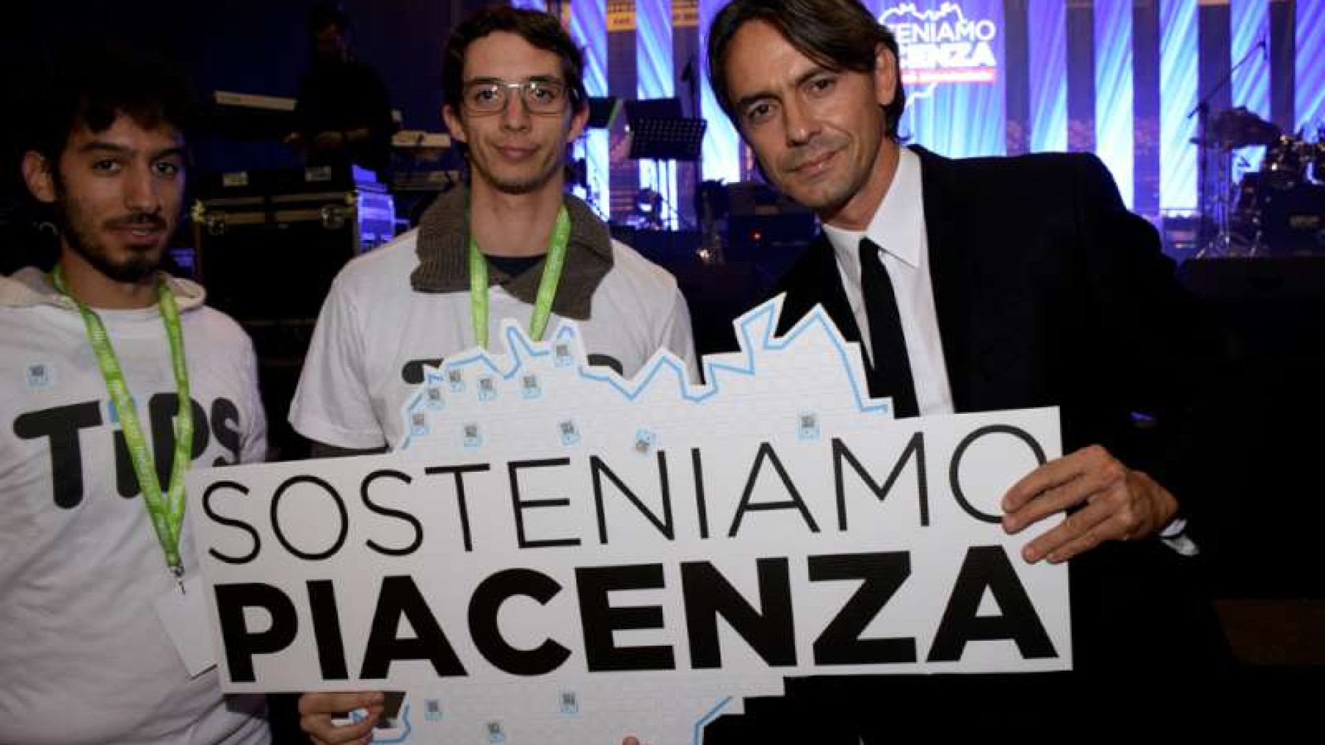 Palabanca gremito per "Sosteniamo Piacenza". Inzaghi testimonial
