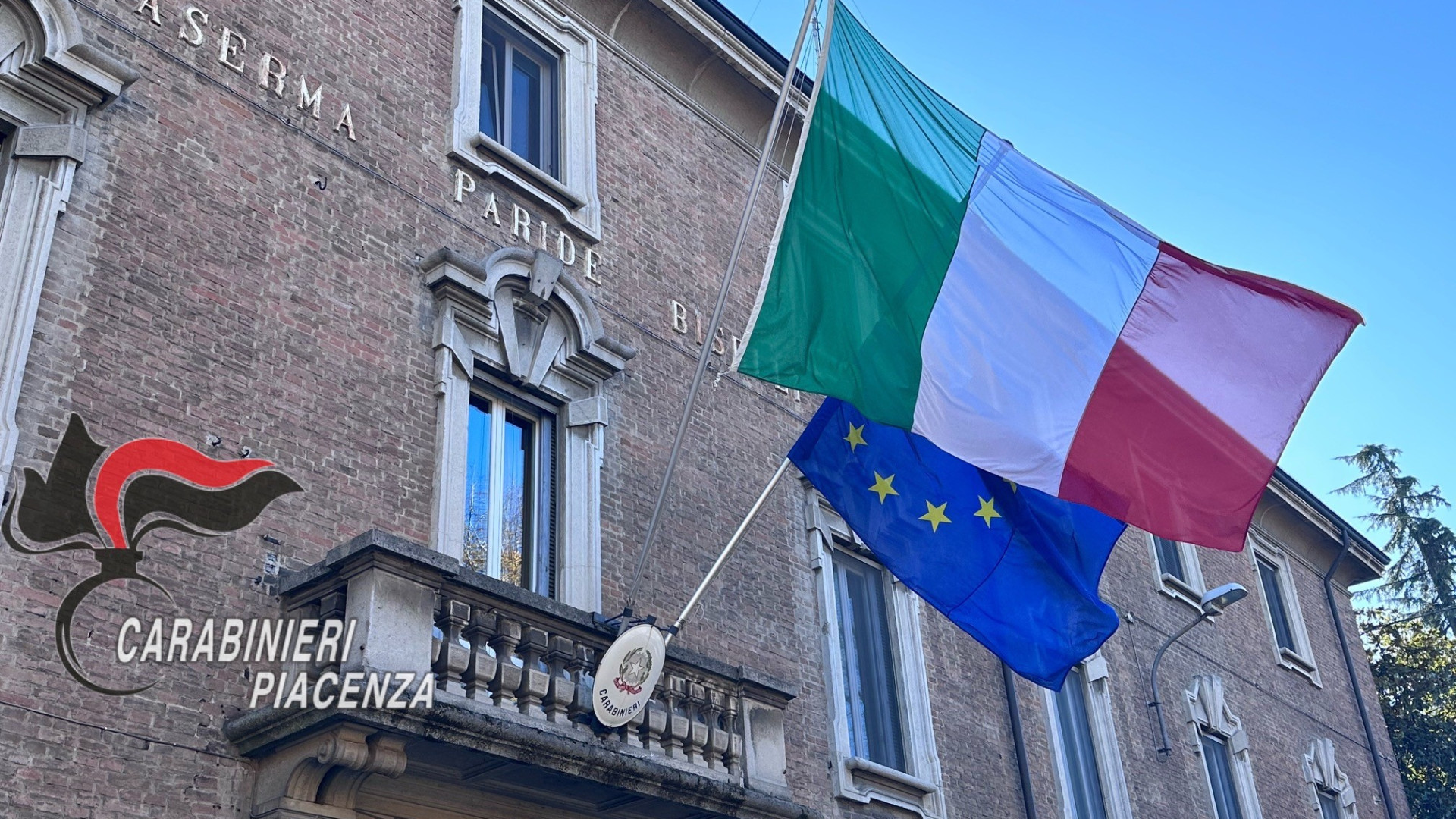 I Carabinieri di Piacenza "salutano" gli ufficiali Beveroni, Barbera e Giovine