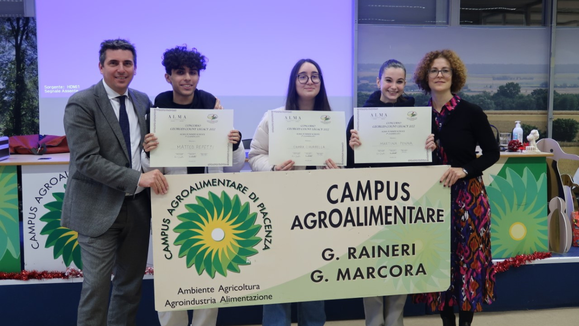 "Cogny dono del cielo per la gastronomia". Esperienza in Alma per i vincitori del quiz