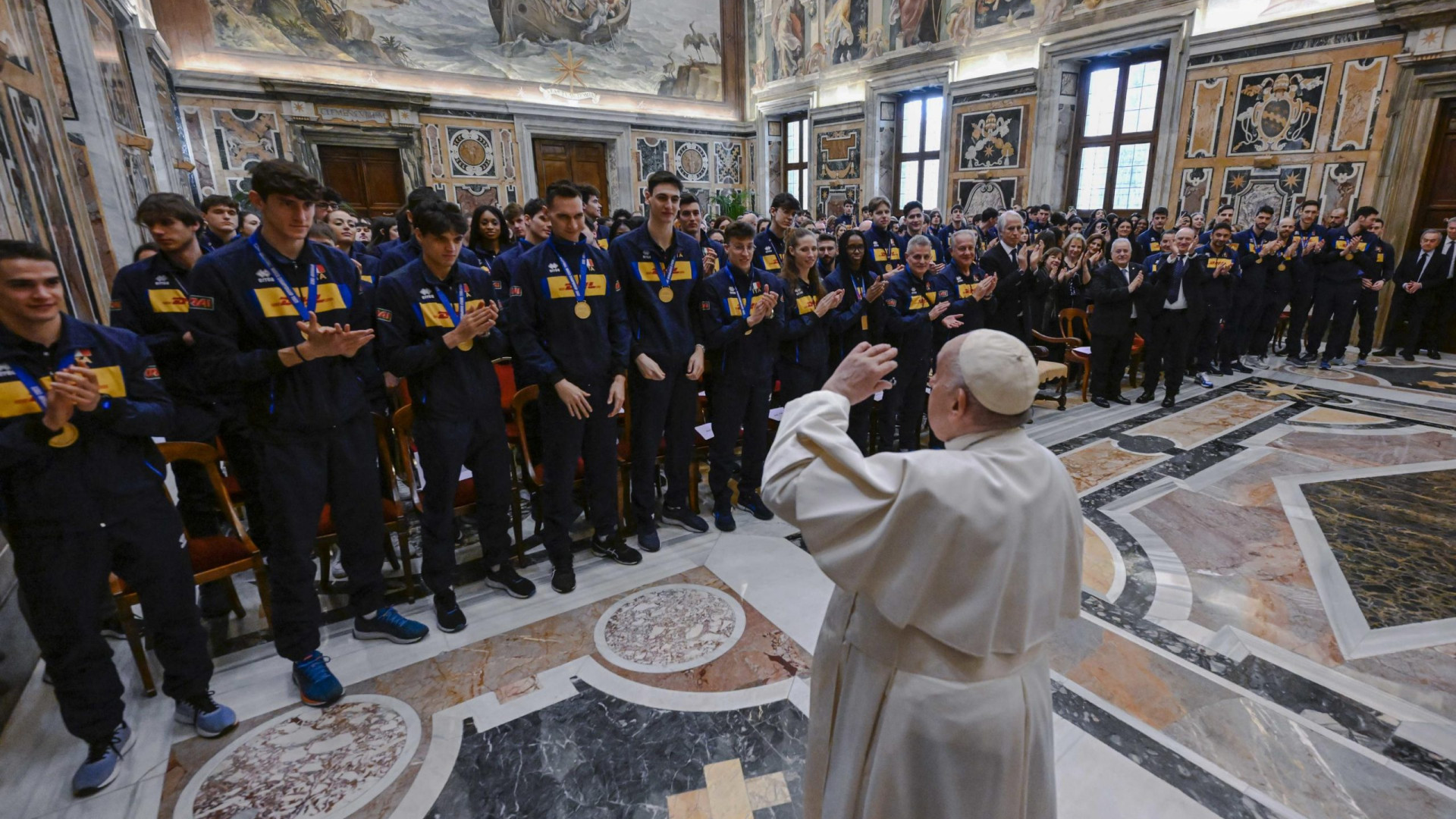 Gas Sales, anche i campioni del mondo di Piacenza ricevuti da Papa Francesco