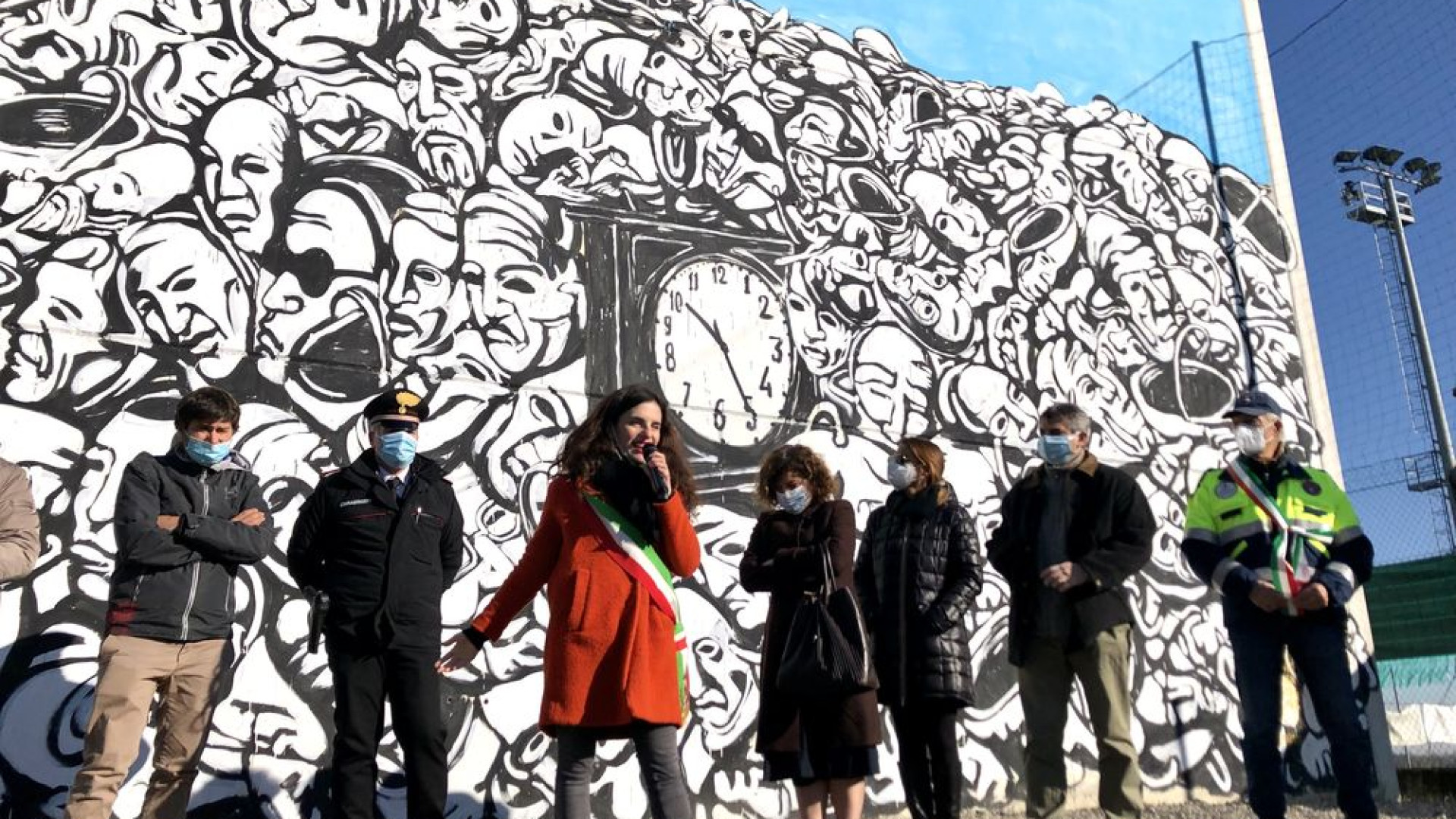 Strage alla stazione di Bologna, inaugurato a Sarmato il murales