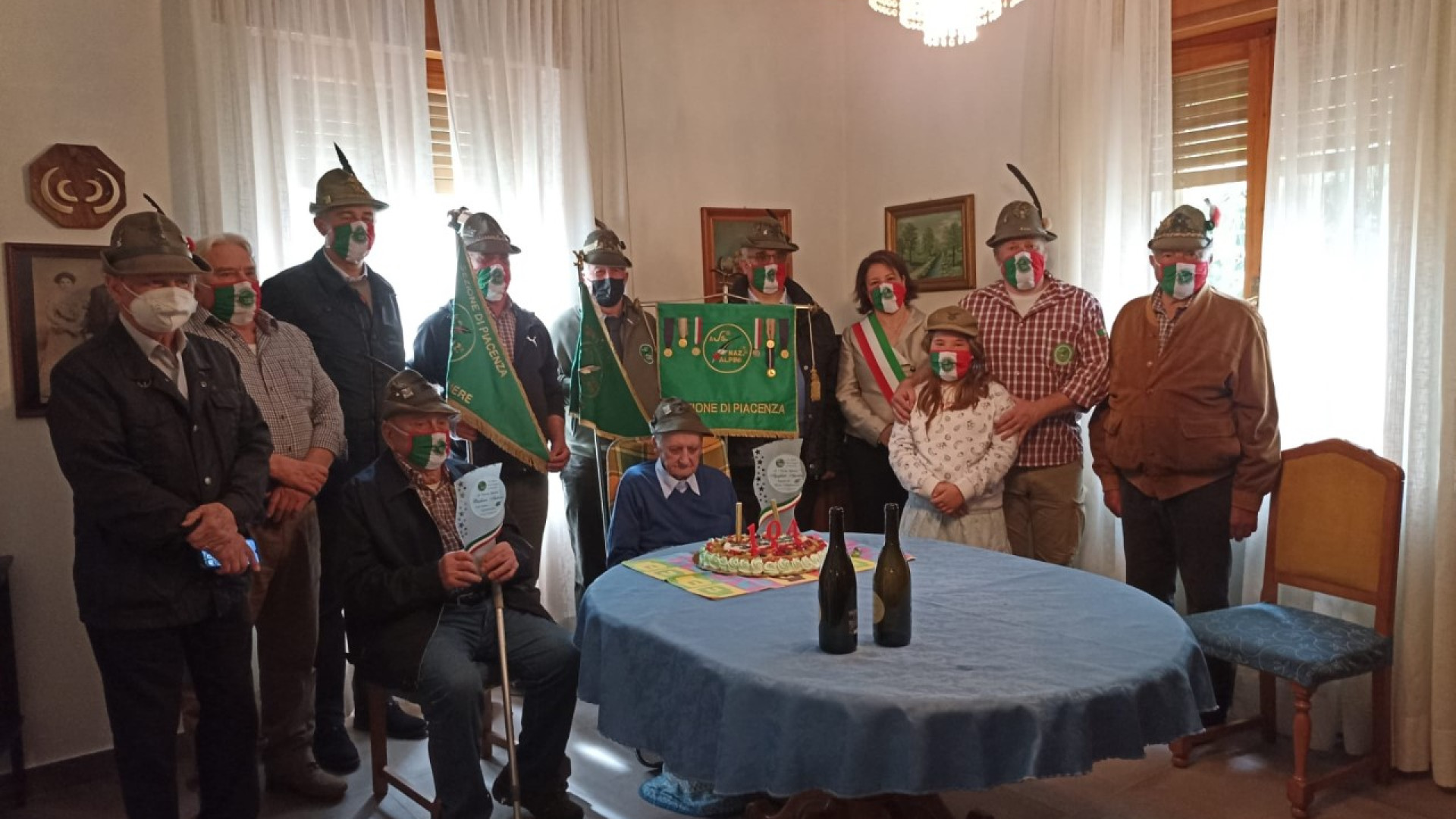 Ferriere in festa per Agostino e Antonio: alpini centenari celebrati da Ana di Piacenza