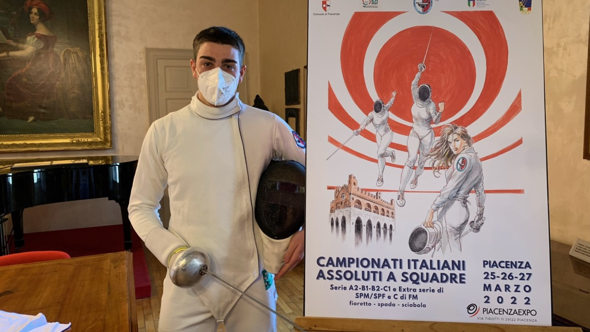 Piacenza verso i Campionati italiani di scherma a squadre: presentata la locandina