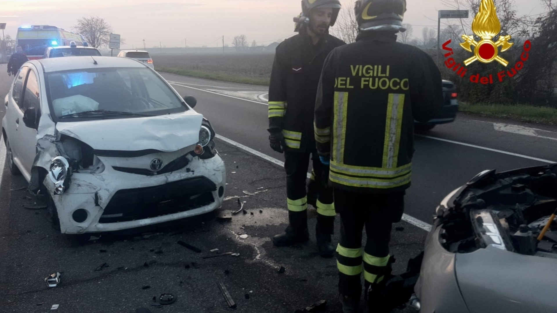 Tamponamento a catena a Castelvetro: tre auto coinvolte nell'incidente