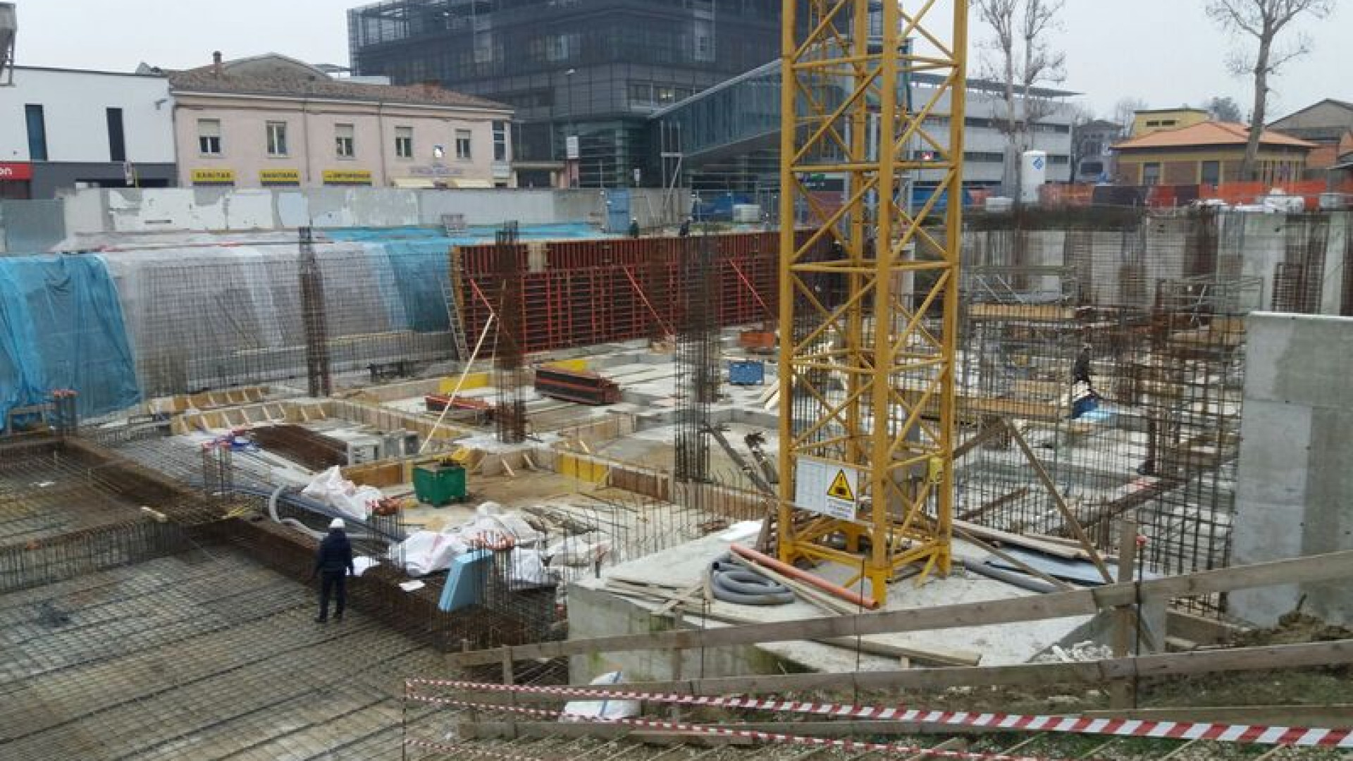 Blocco B dell'ospedale: "gettate" le fondamenta. Ad aprile i primi risultati