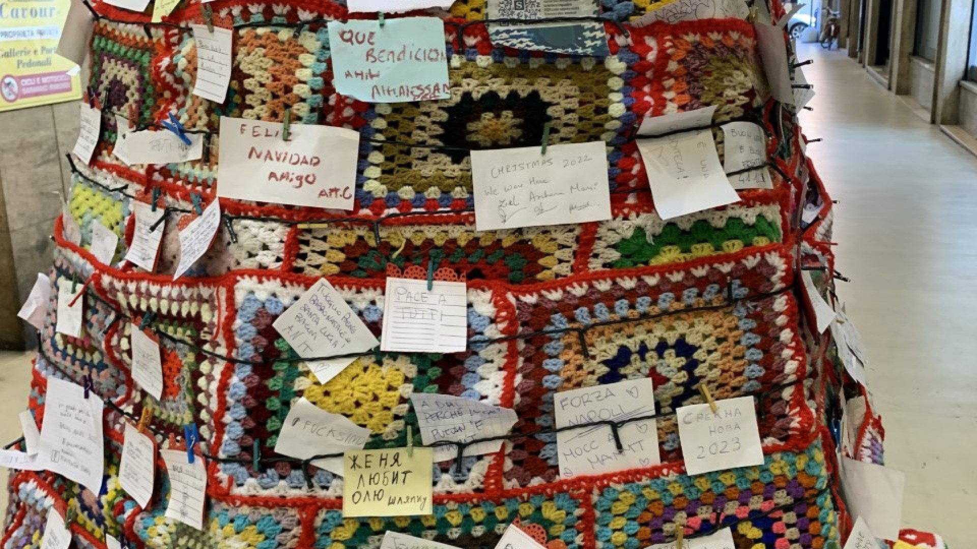 Messaggi d’amore e di speranza sull’albero di Natale per i 50 anni della Caritas