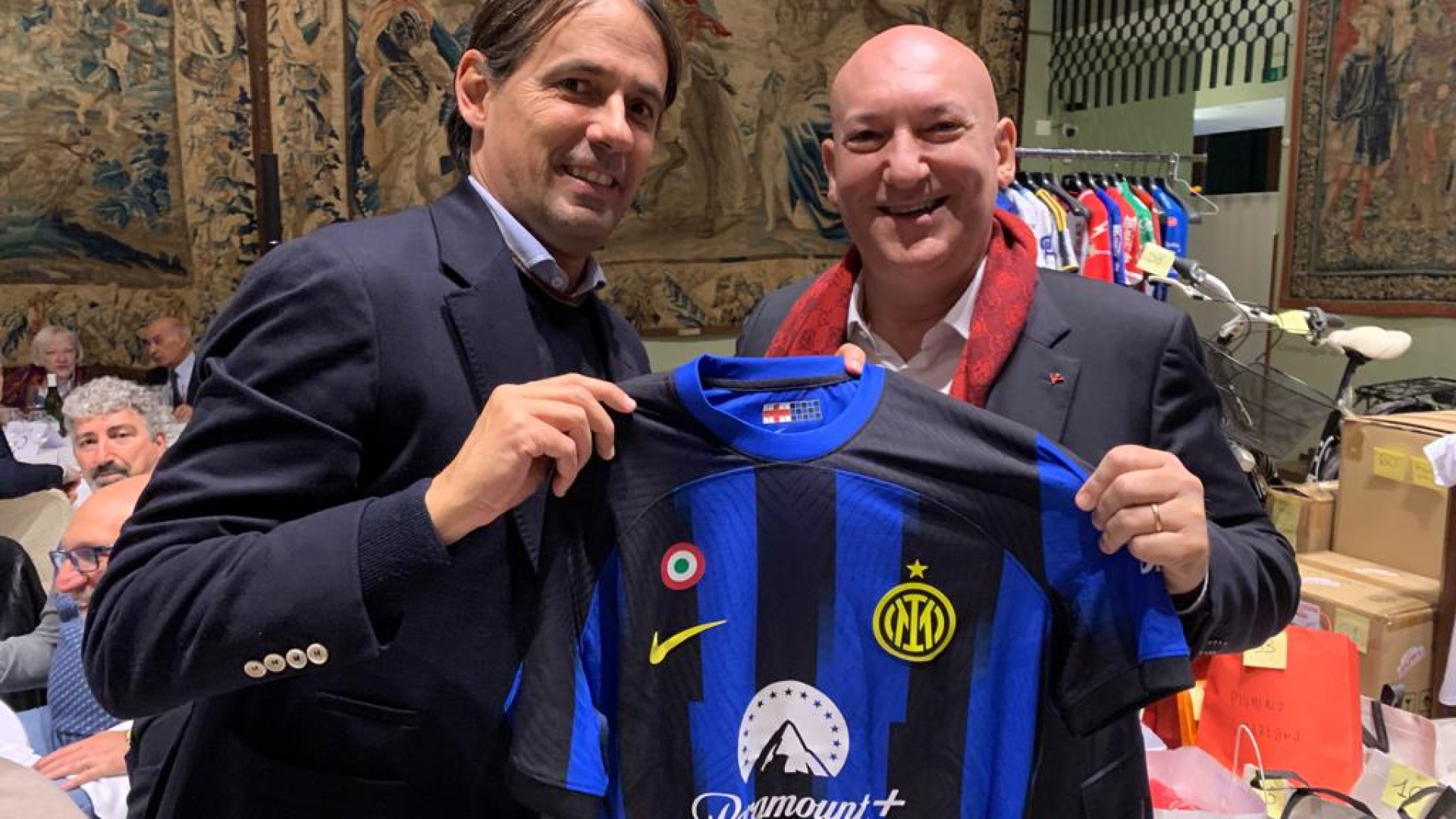 “Lo sport è bello quando unisce”. Alla cena Bottigelli anche Simone Inzaghi