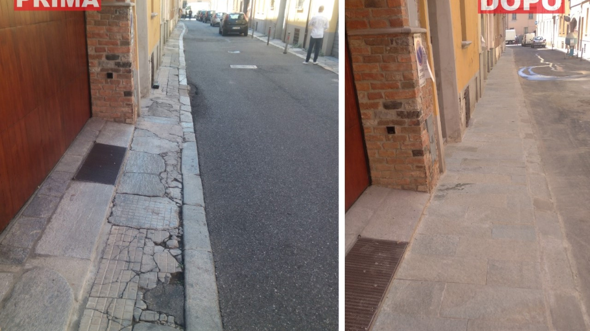 Altre due vie sistemate: nuovi marciapiedi in via Neve e via Mignone