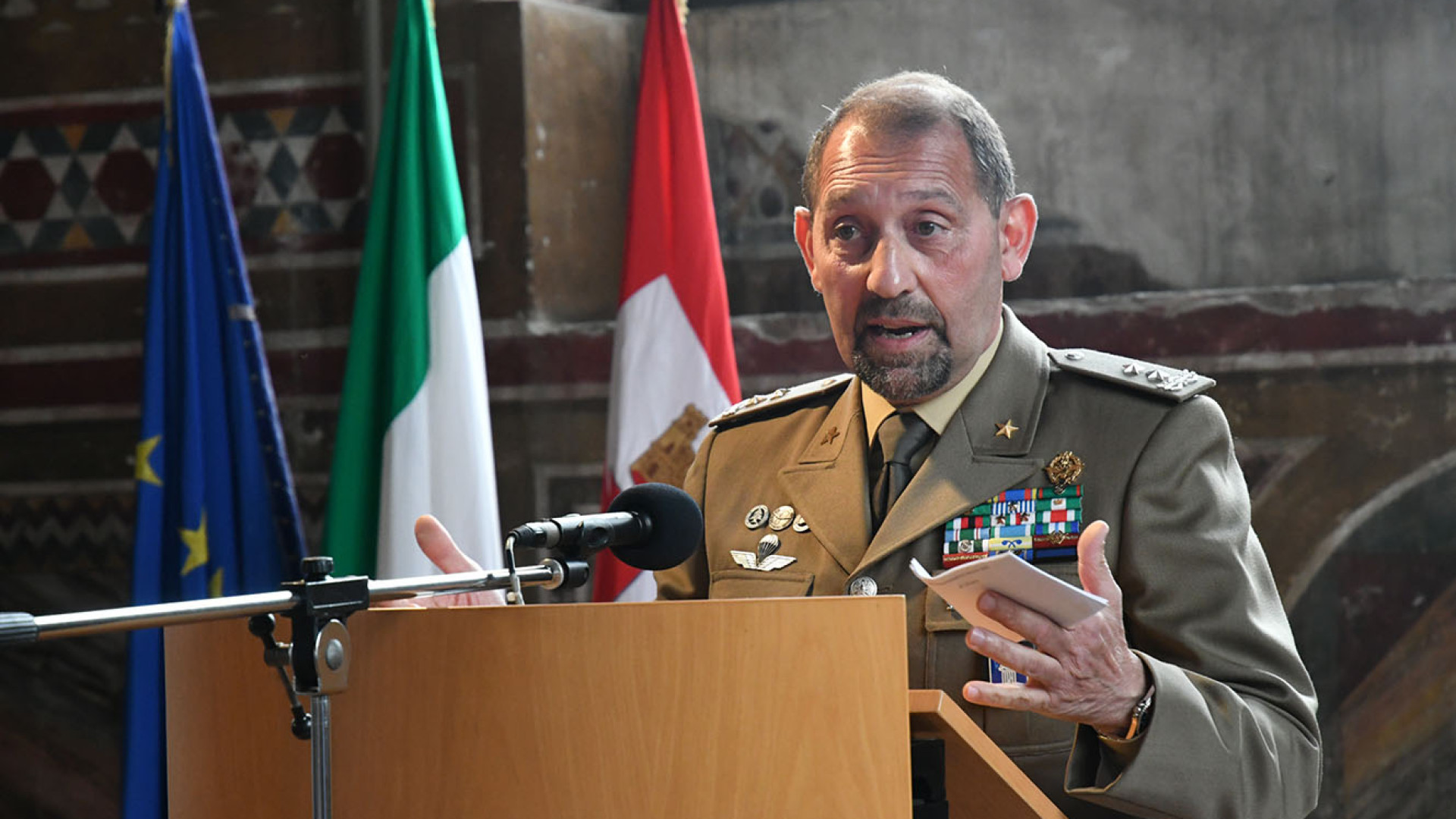 Cambio della guardia all'ex Arsenale, Santamaria al comando Tramat